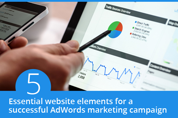 5 essential website elements for a successful AdWords marketing campaign