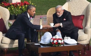 Obama and Modi - chai pe charcha