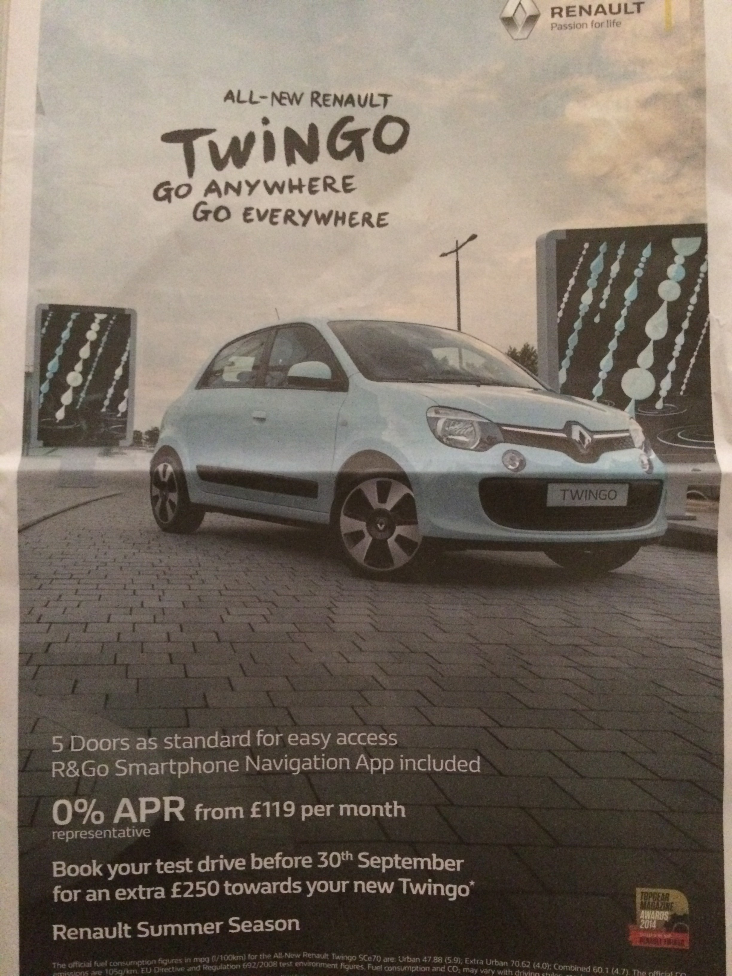 Advertisement mistakes lesson 1 – Renault Twingo