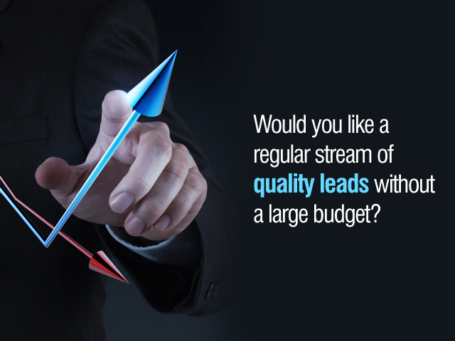 Would you like a regular stream of quality leads without a large budget?
